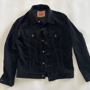 Flat Head Black Denim Trucker Jacket